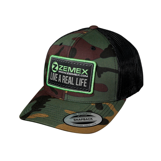 Бейсболка ZEMEX 6606CA GREEN CAMO 