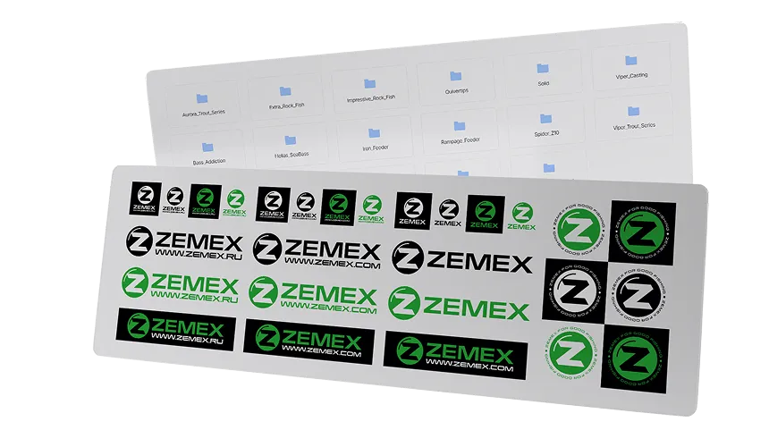 Zemex logos and decals